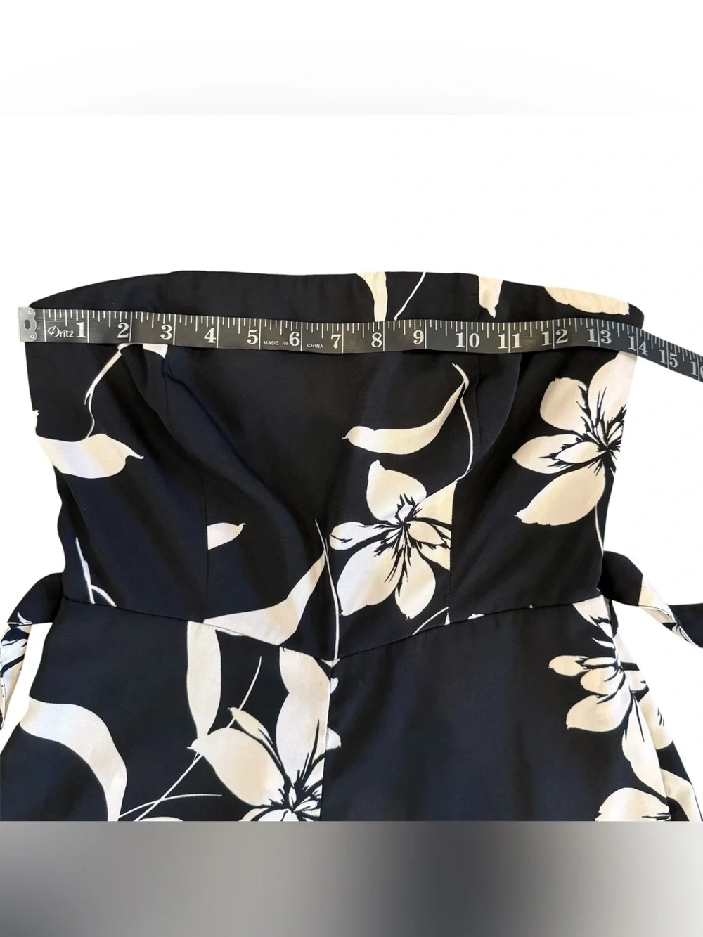 Willow Ryan Floral Tropical Summer Vacation Strapless Wide Leg Jumpsuit Romper S - Picture 12 of 15
